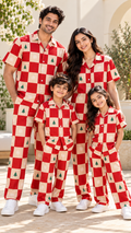 Red Check Christmas Family Co-Ord Set