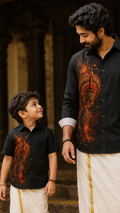Kandanar Kelan Theyyam Fire Art Premium Shirt
